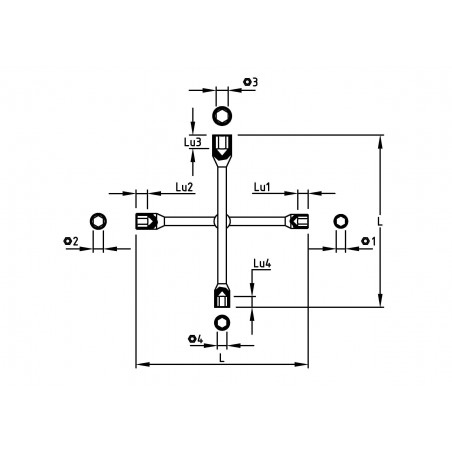 CLÉ EN CROIX CR-V 17*19*21*23 ACEM